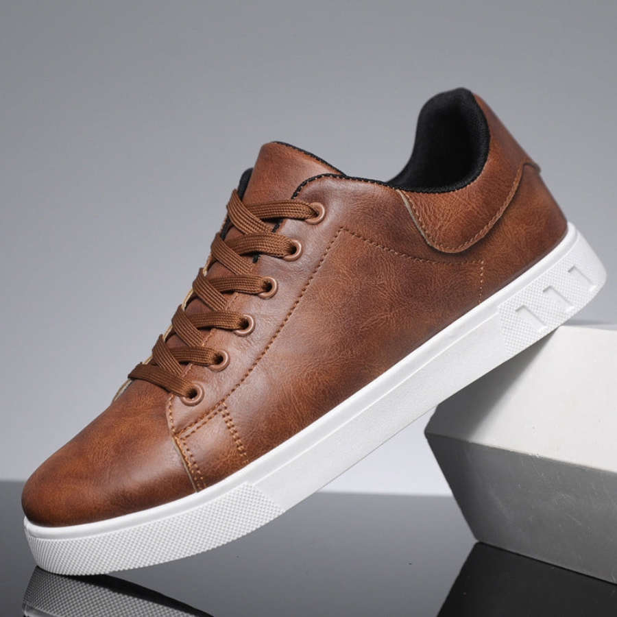 Sneakers eleganti in pelle da uomo - Scarpe casual con lacci