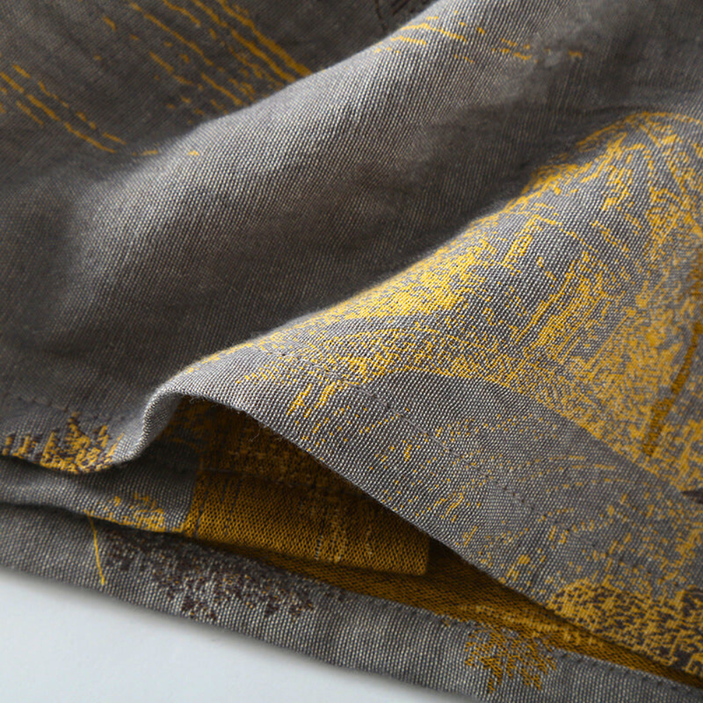 Accappatoio kimono in cotone di lusso con stile elegante e senza tempo