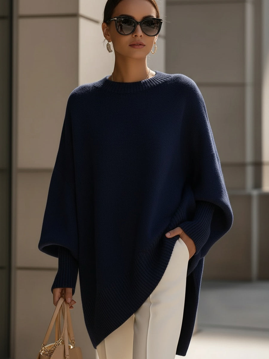 Poncho oversize elegante e senza sforzo per le donne