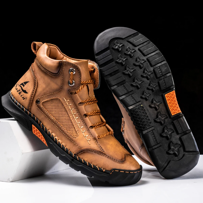 Stivali da Uomo in Pelle Premium Comfort alla Caviglia