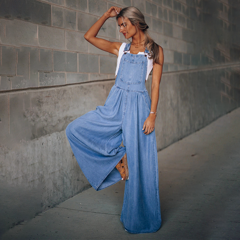 Tuta in denim da donna