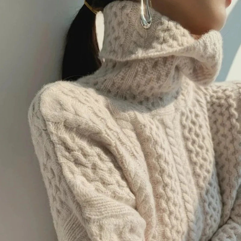 Maglione comodo da donna | dolcevita