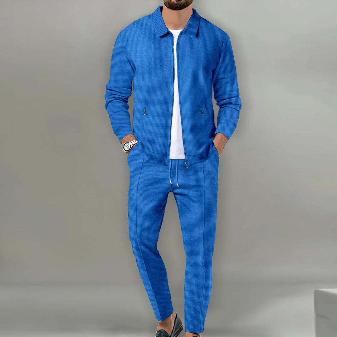 Abito da uomo a due pezzi casual sofisticato e di tendenza