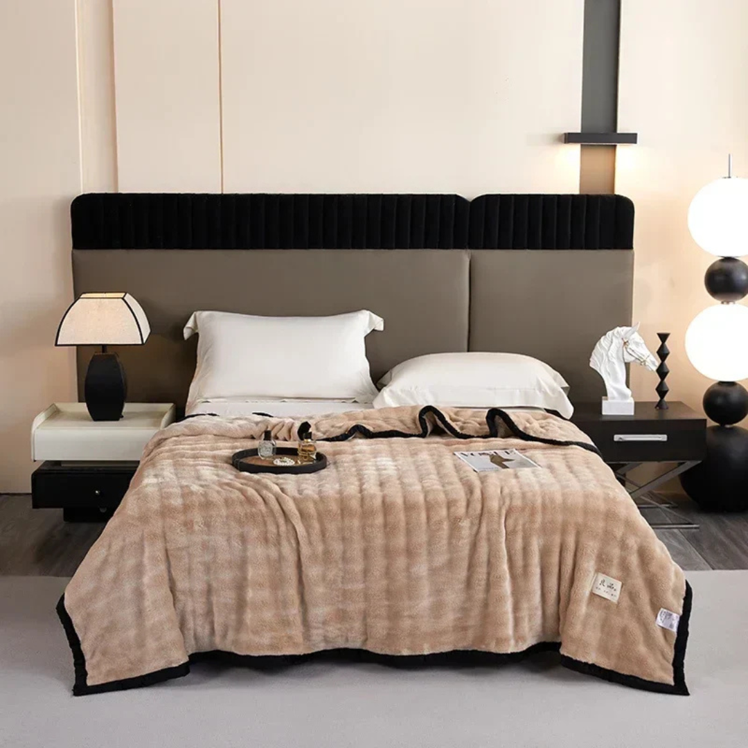 Coperta in pile reversibile per calore e comfort
