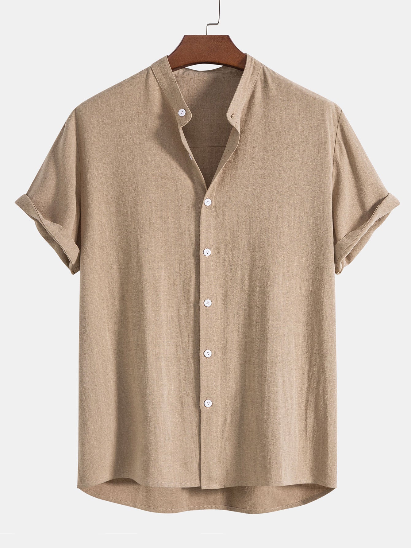 Completo estivo casual elegante da uomo in lino con camicia e pantaloni - Due pezzi leggeri e traspiranti, casual da spiaggia