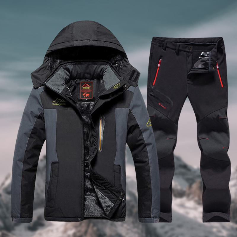 Completo invernale impermeabile e resistente da uomo - Tuta da montagna