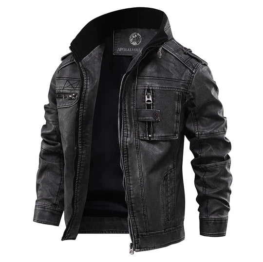 Giacca in denim nera elegante premium da uomo