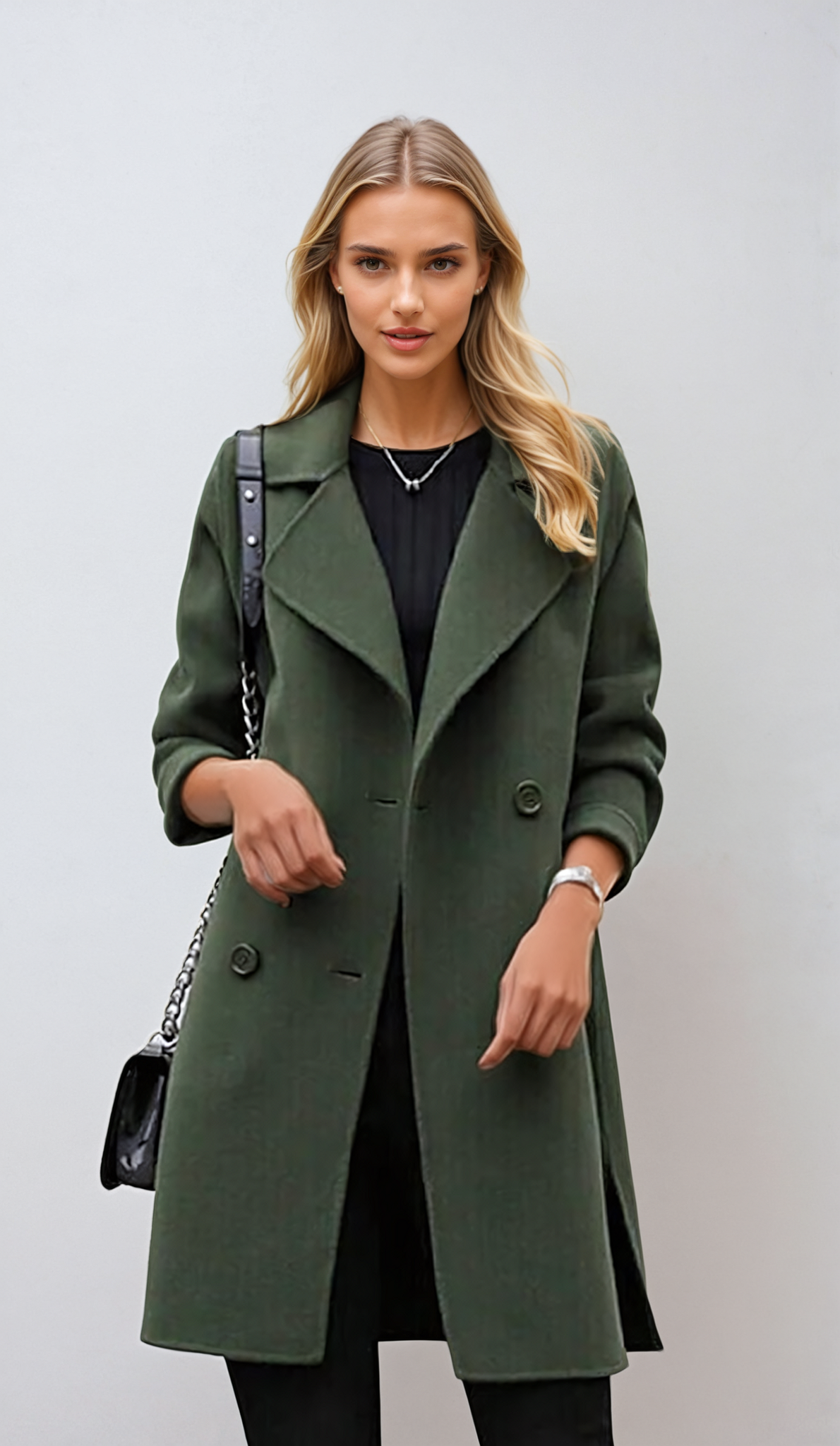 Trench leggero e caldo da donna | Lungo