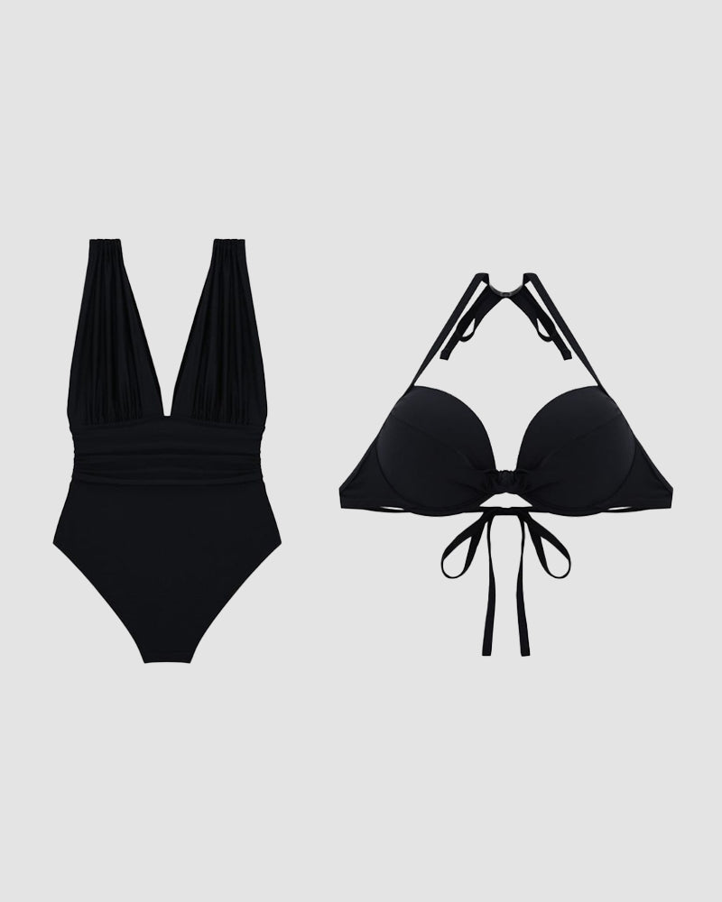 Costume da bagno due pezzi leggero elegante estivo donna - Comodo lusinghiero