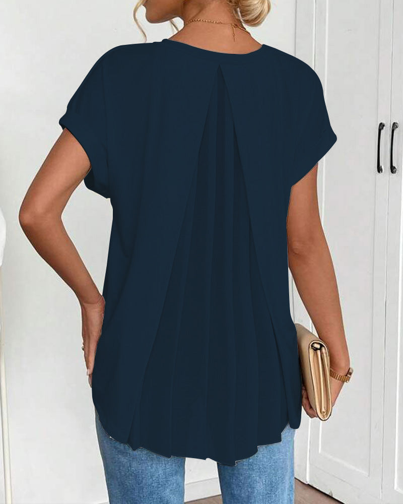 Maglietta unisex da donna a maniche corte con patchwork
