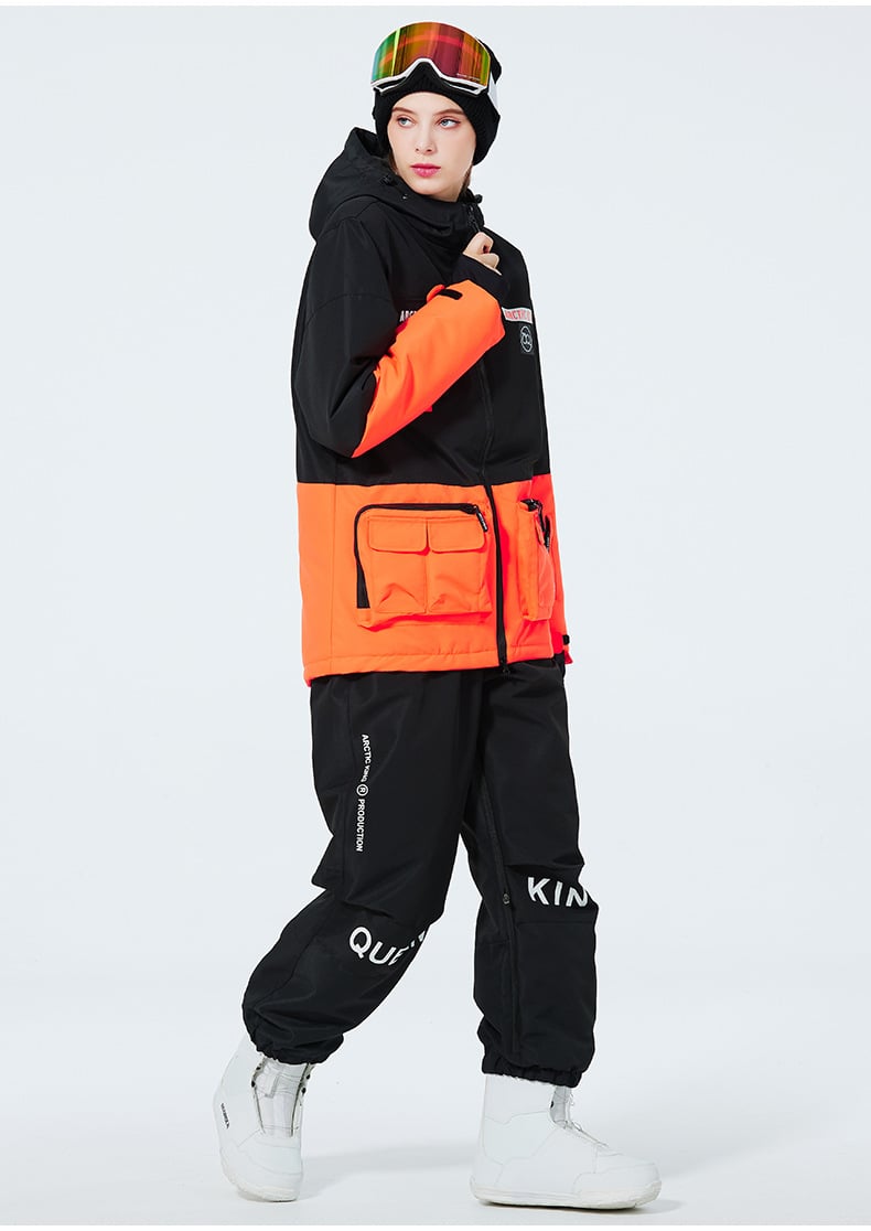 Completo da sci invernale unisex – Tuta da neve traspirante e isolante in due pezzi