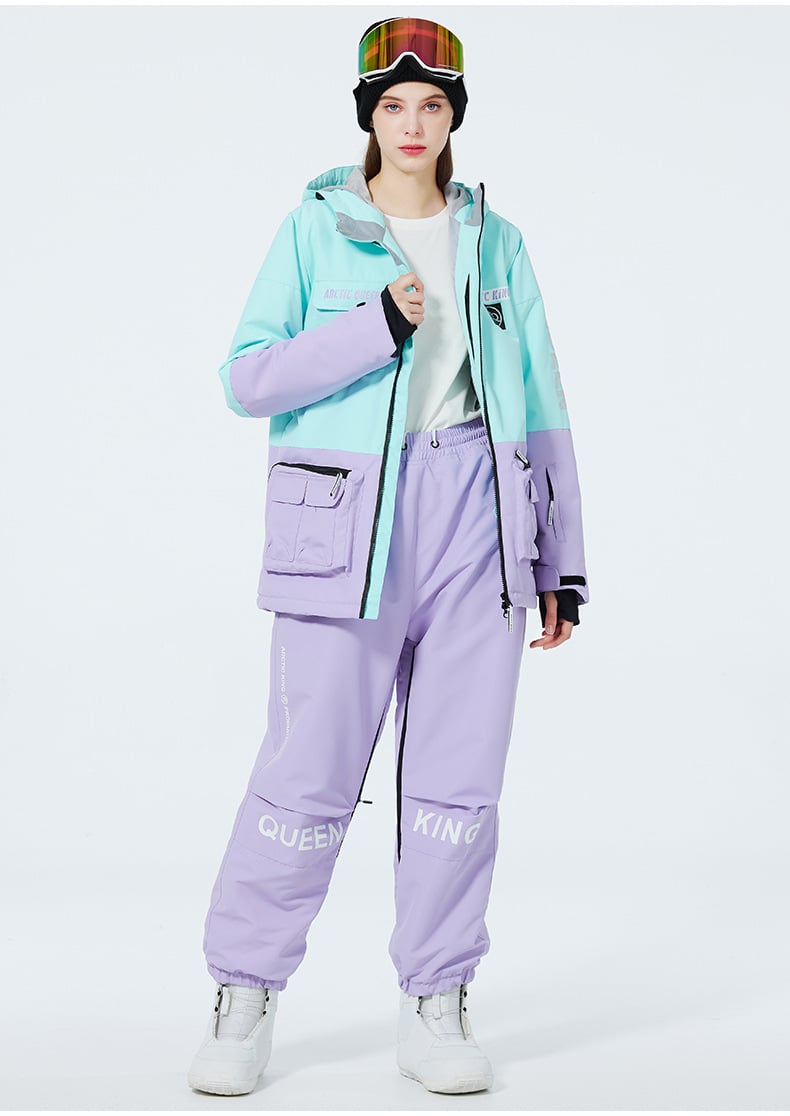 Completo da sci invernale unisex – Tuta da neve traspirante e isolante in due pezzi