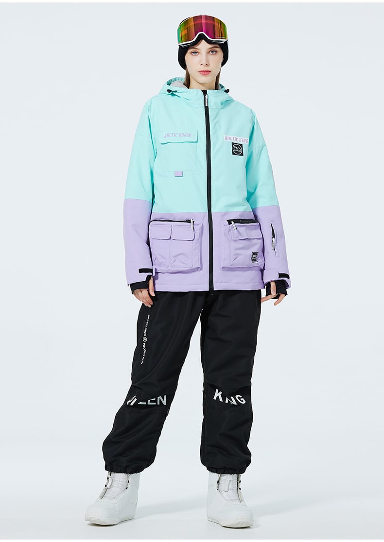 Completo da sci invernale unisex – Tuta da neve traspirante e isolante in due pezzi