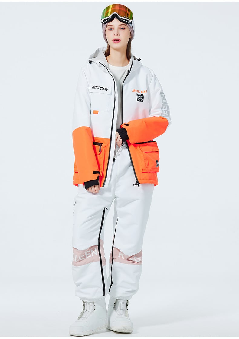 Completo da sci invernale unisex – Tuta da neve traspirante e isolante in due pezzi