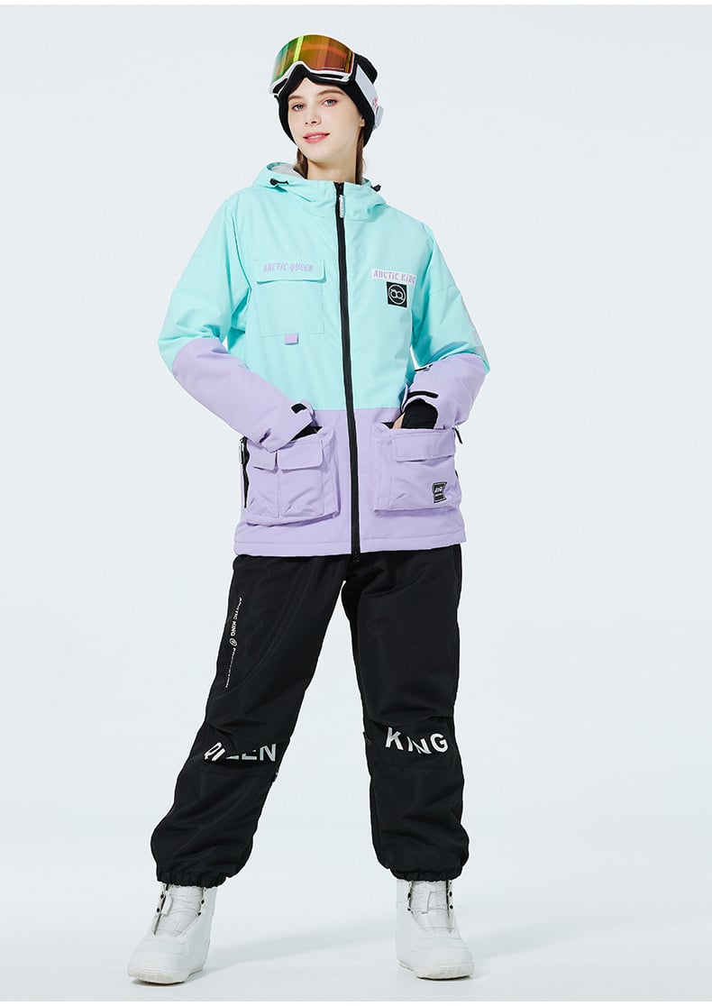 Completo da sci invernale unisex – Tuta da neve traspirante e isolante in due pezzi