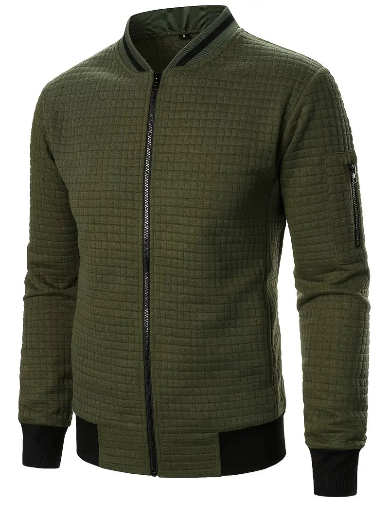 Giacca elegante da uomo a maniche lunghe con cerniera - Leggera e casual