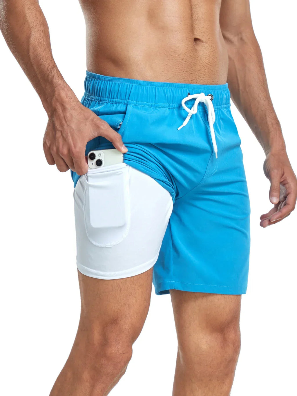 Pantaloncini da bagno sportivi ad asciugatura rapida da uom