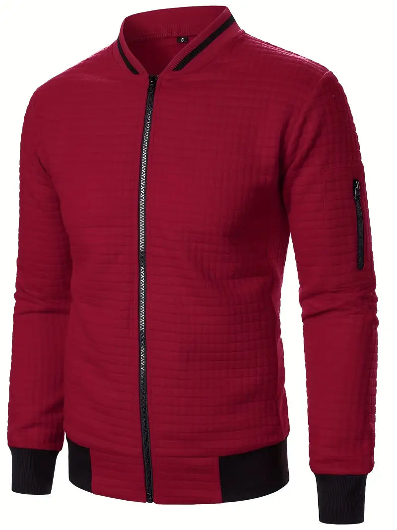 Giacca elegante da uomo a maniche lunghe con cerniera - Leggera e casual