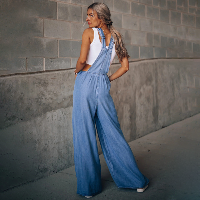 Tuta in denim da donna