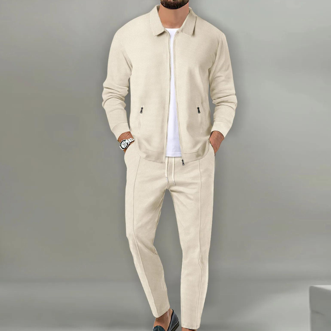 Abito da uomo a due pezzi casual sofisticato e di tendenza