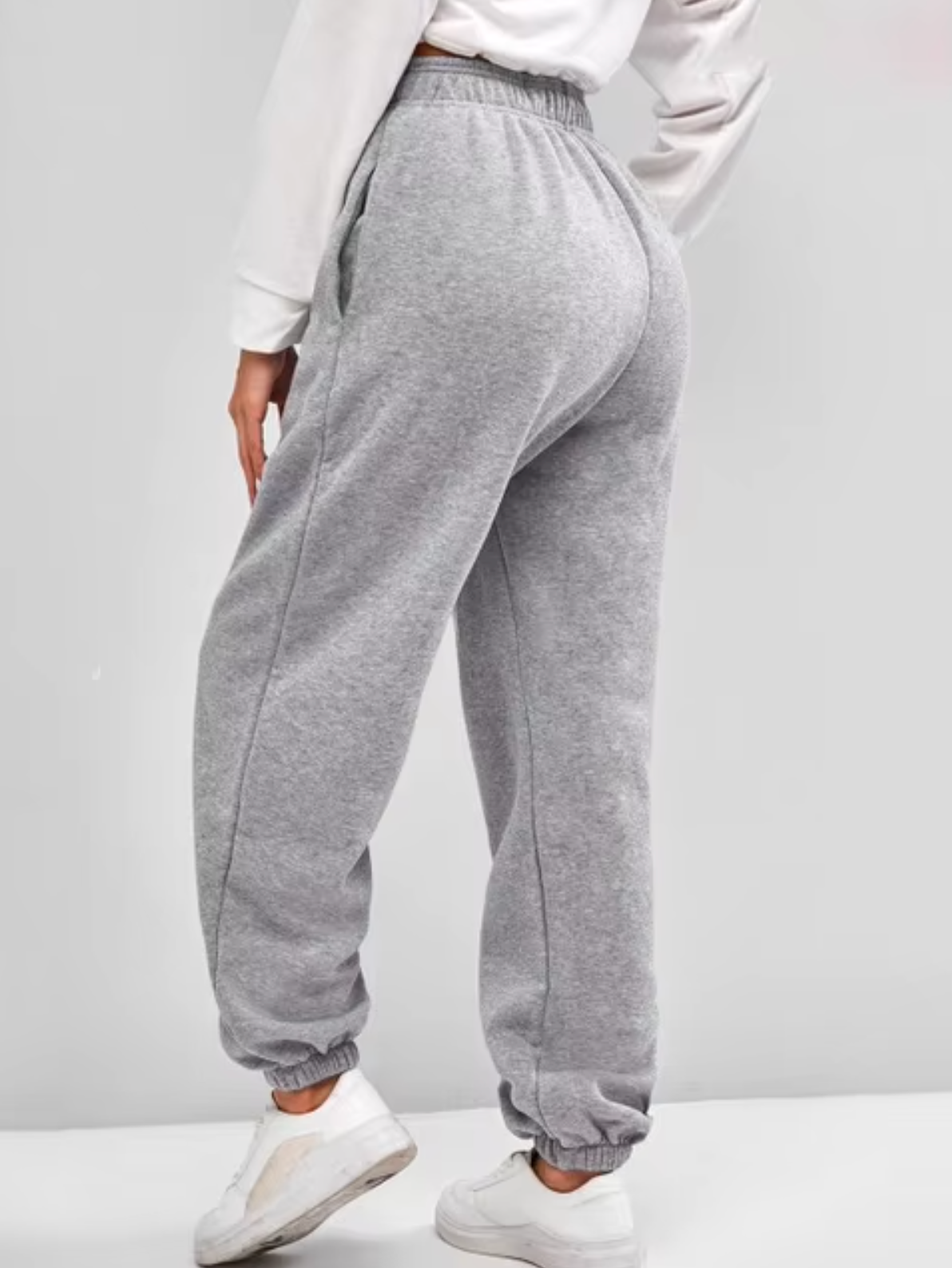 Pantaloni jogger sportivi eleganti da donna | Casual a vita alta