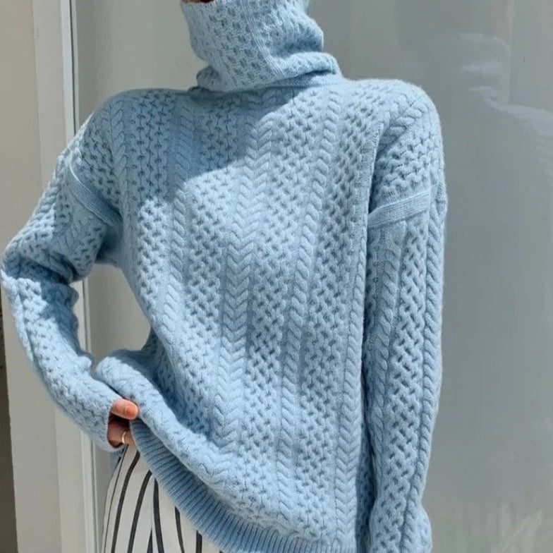 Maglione comodo da donna | dolcevita