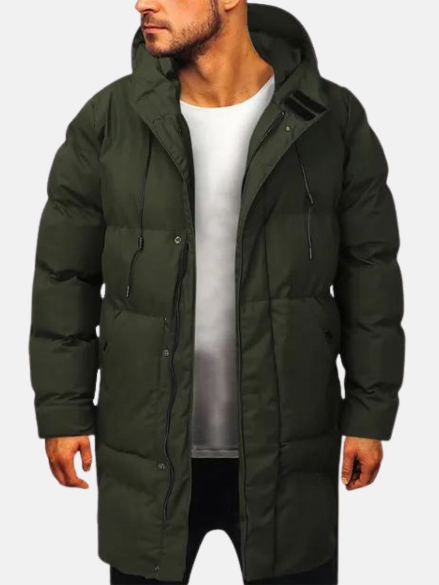 Parka lungo elegante da uomo - Giacca invernale comoda