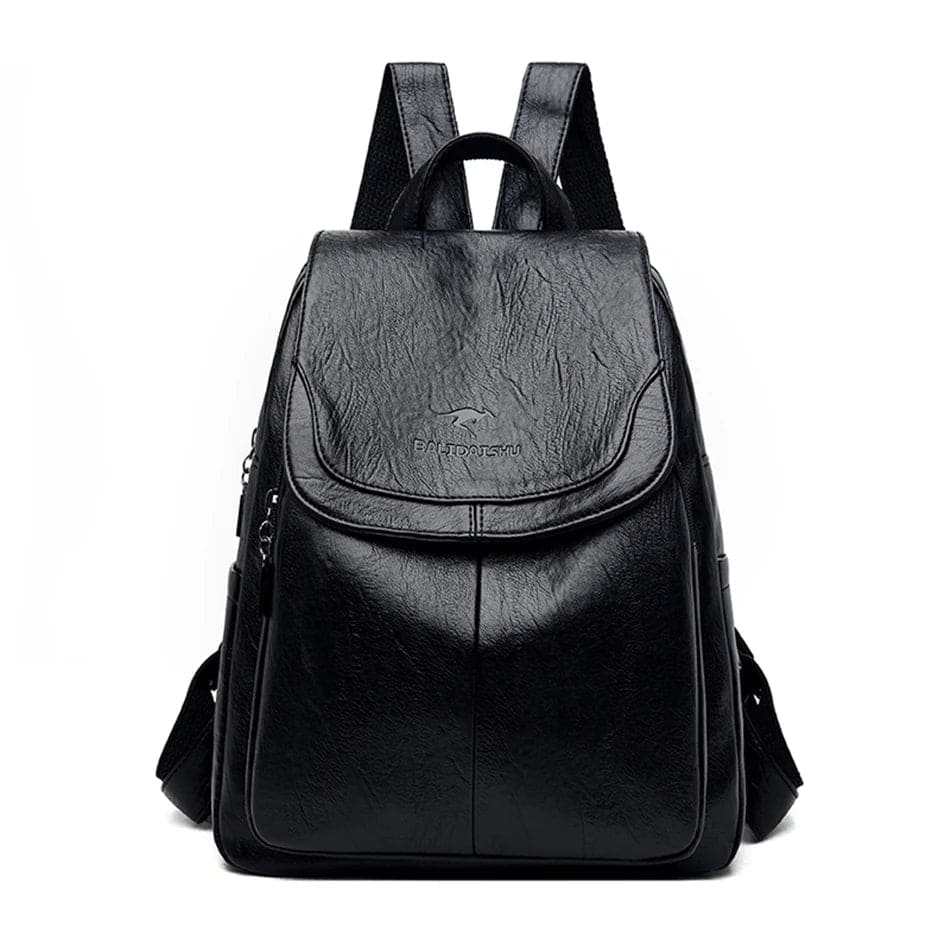 Zaino in pelle sicura da donna