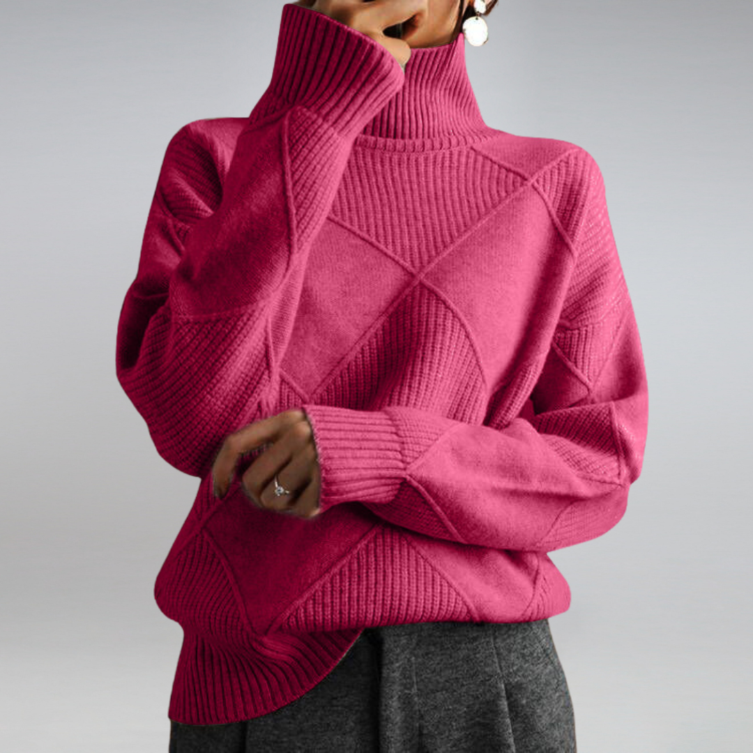 Maglione dolcevita caldo da donna