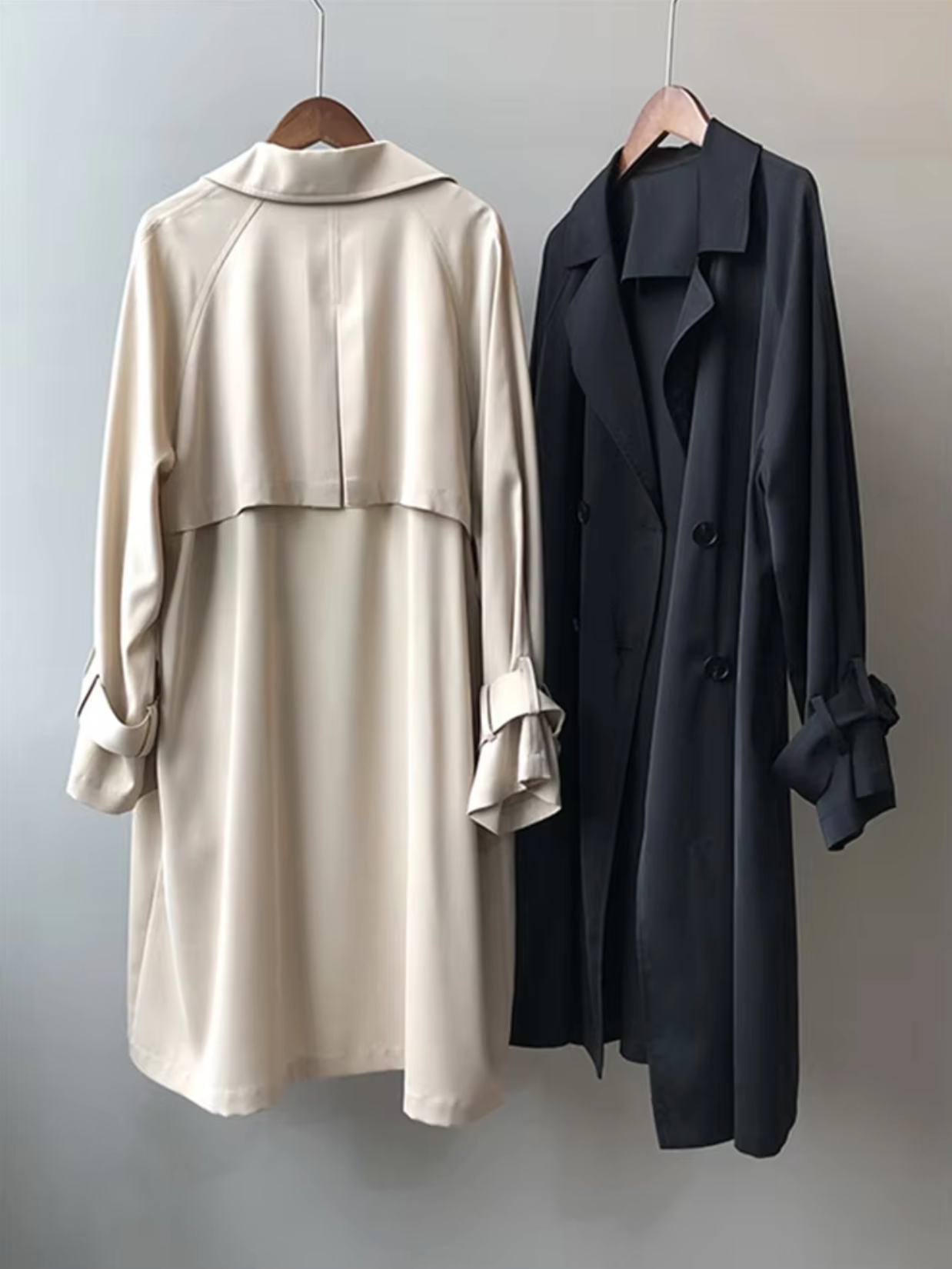 Trench lungo impermeabile da donna | Casuale