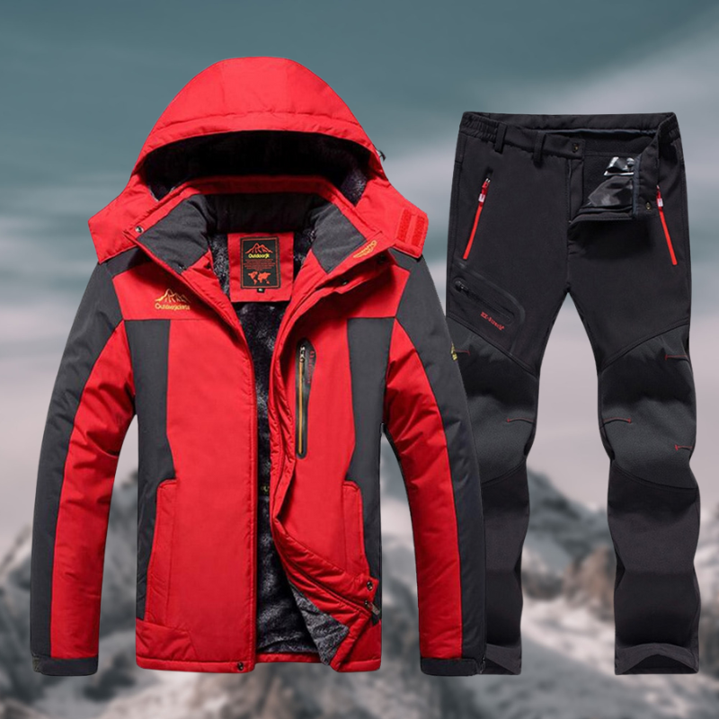 Completo invernale impermeabile e resistente da uomo - Tuta da montagna