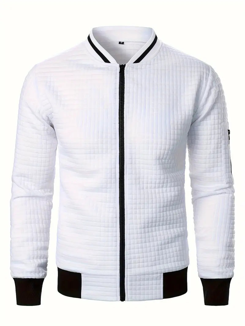 Giacca elegante da uomo a maniche lunghe con cerniera - Leggera e casual