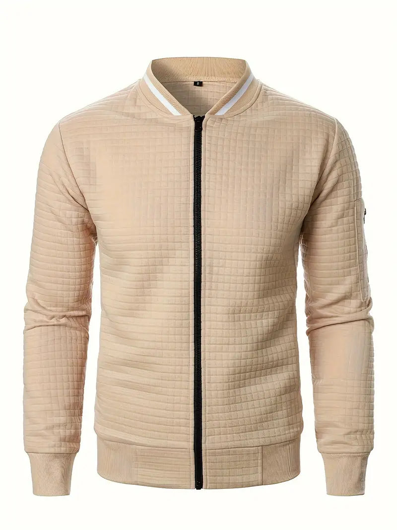 Giacca elegante da uomo a maniche lunghe con cerniera - Leggera e casual