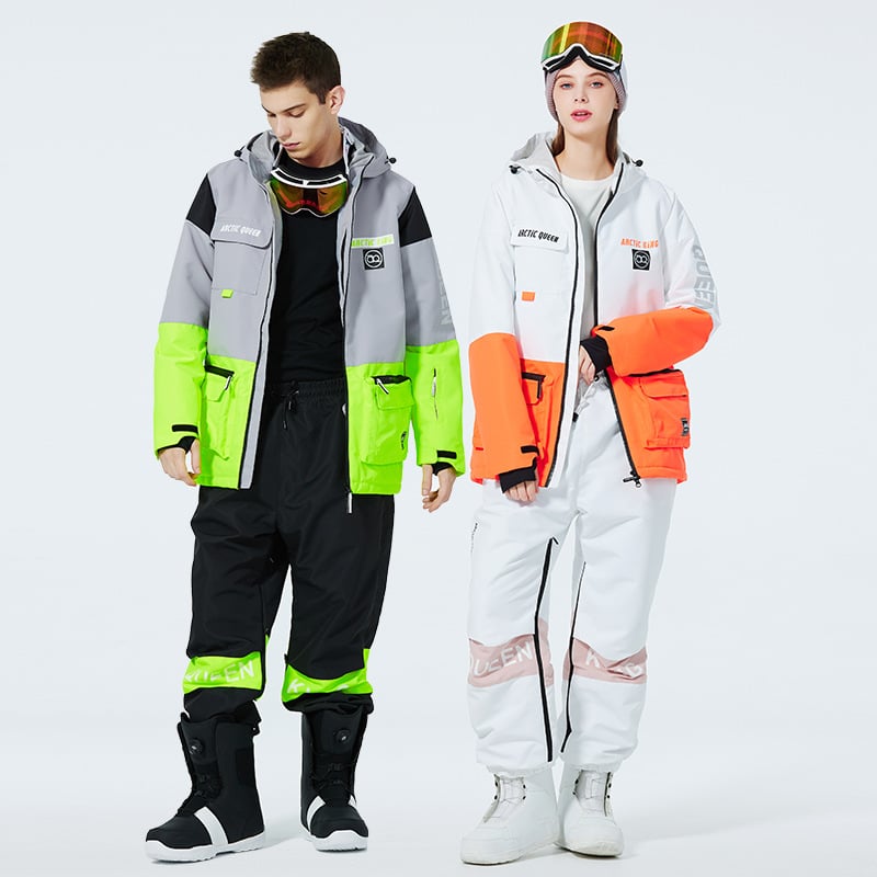 Completo da sci invernale unisex – Tuta da neve traspirante e isolante in due pezzi