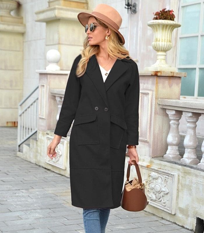 Cappotto lungo da donna di qualità premium: elegante e caldo