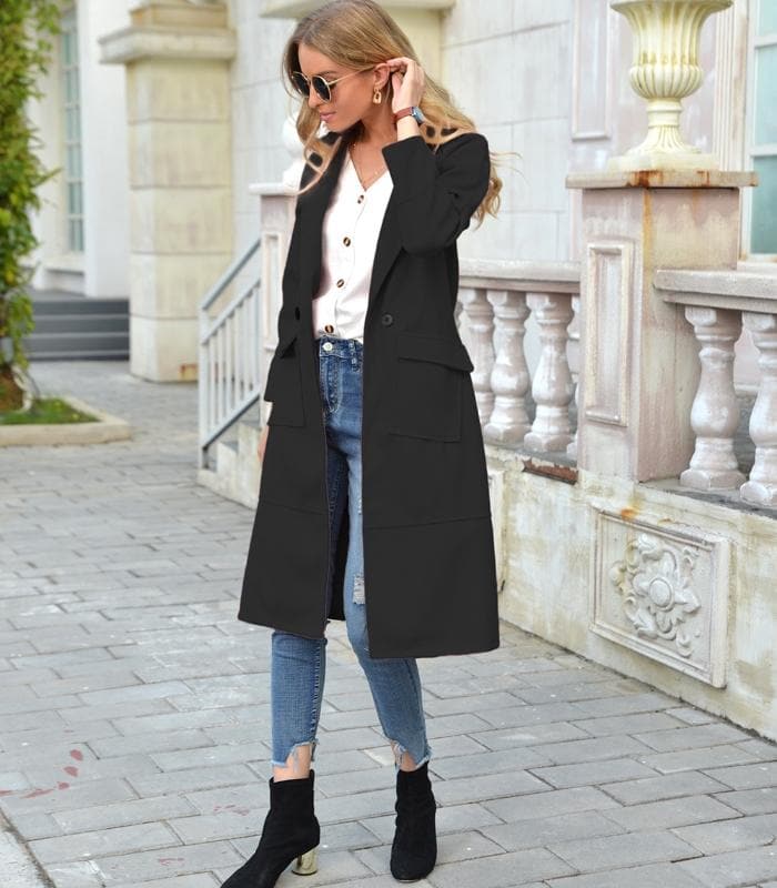 Cappotto lungo da donna di qualità premium: elegante e caldo