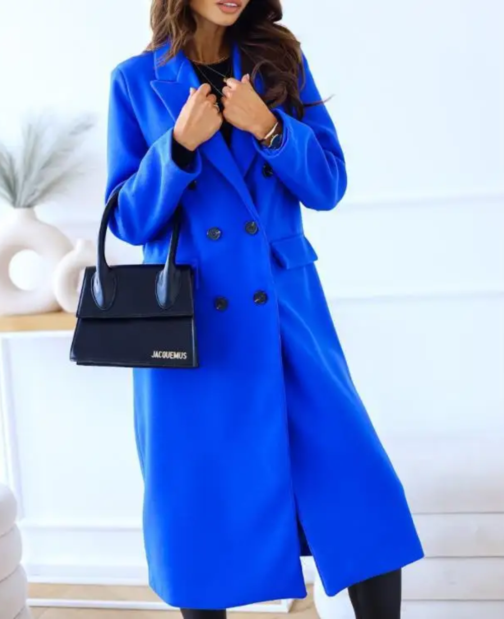 Trench lungo aderente da donna - Elegante e confortevole autunno inverno