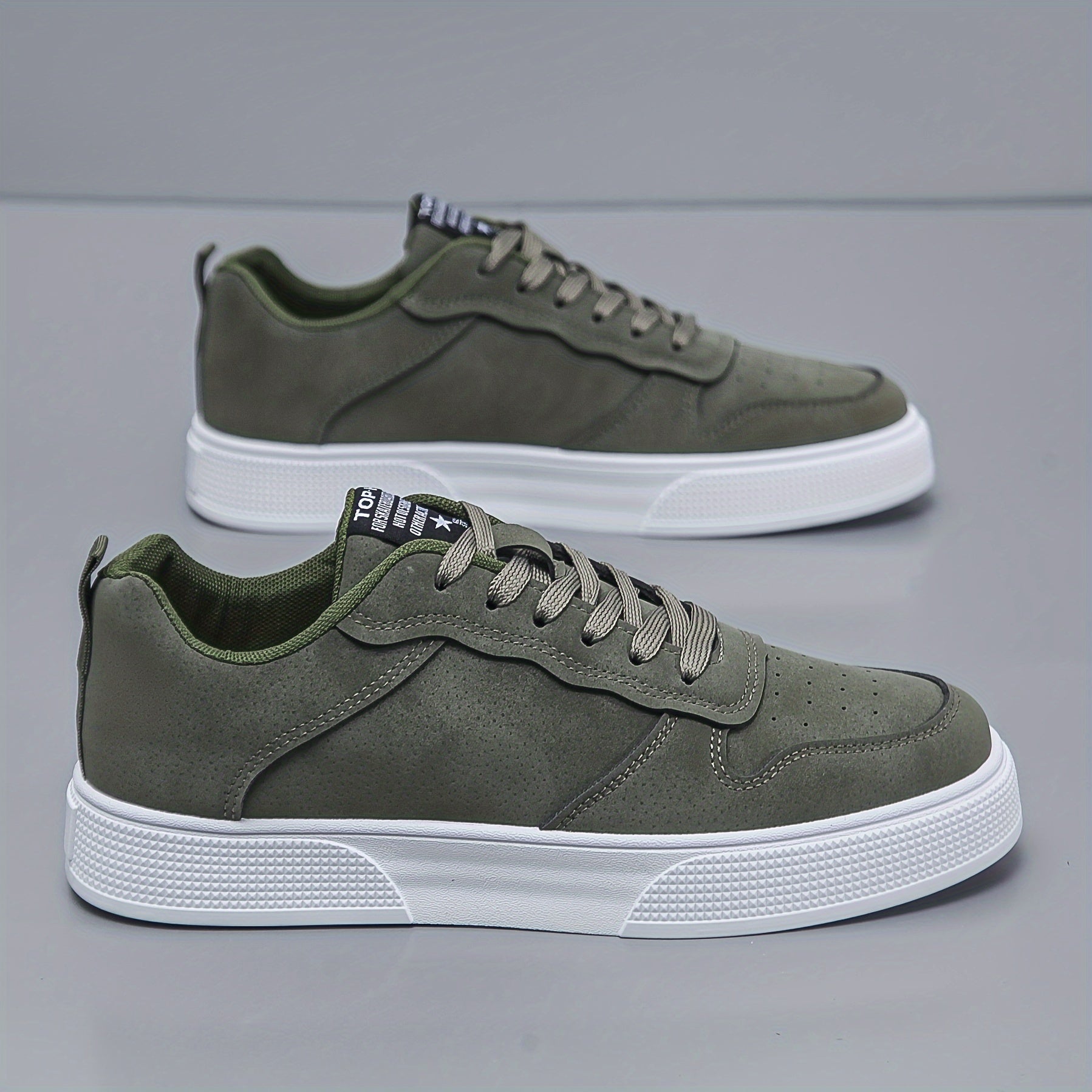 Sneakers basse da uomo in tinta unita