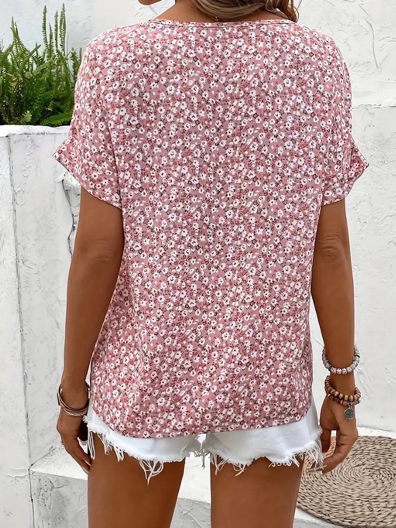 Blusa floreale leggera da donna