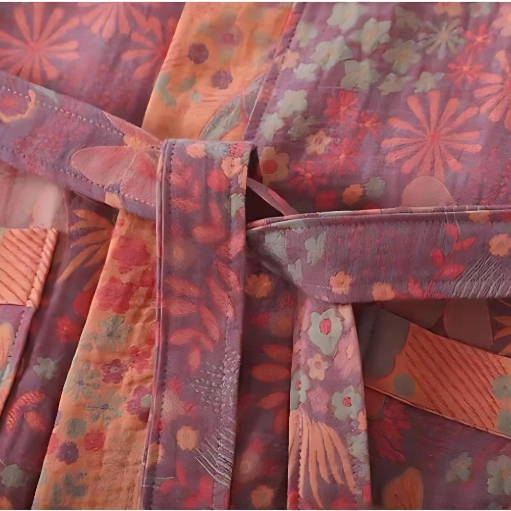 Accappatoio di cotone di lusso con uno stile elegante e senza tempo