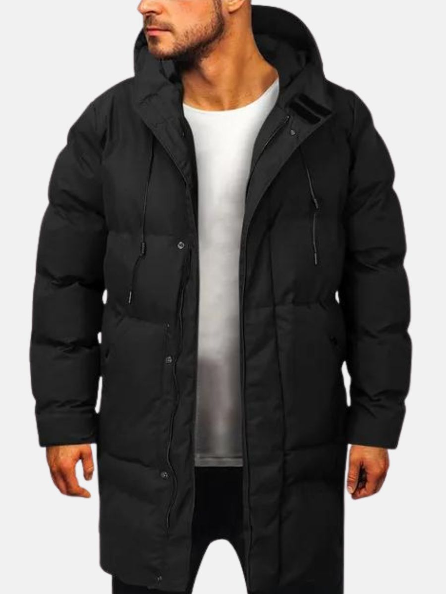 Parka lungo elegante da uomo - Giacca invernale comoda
