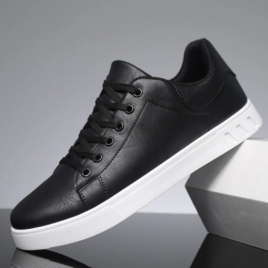 Sneakers eleganti in pelle da uomo - Scarpe casual con lacci