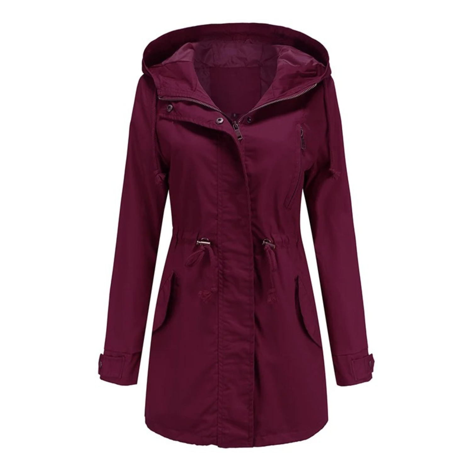 Giacca a vento leggera casual da donna - Comodo cappotto con cappuccio