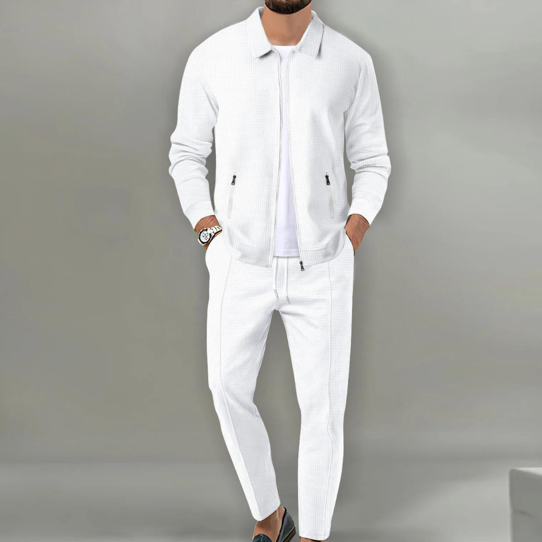 Abito da uomo a due pezzi casual sofisticato e di tendenza