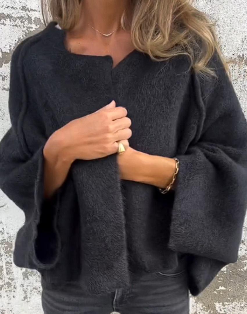 Cardigan aperto oversize premium da donna - Strato caldo e lussuoso