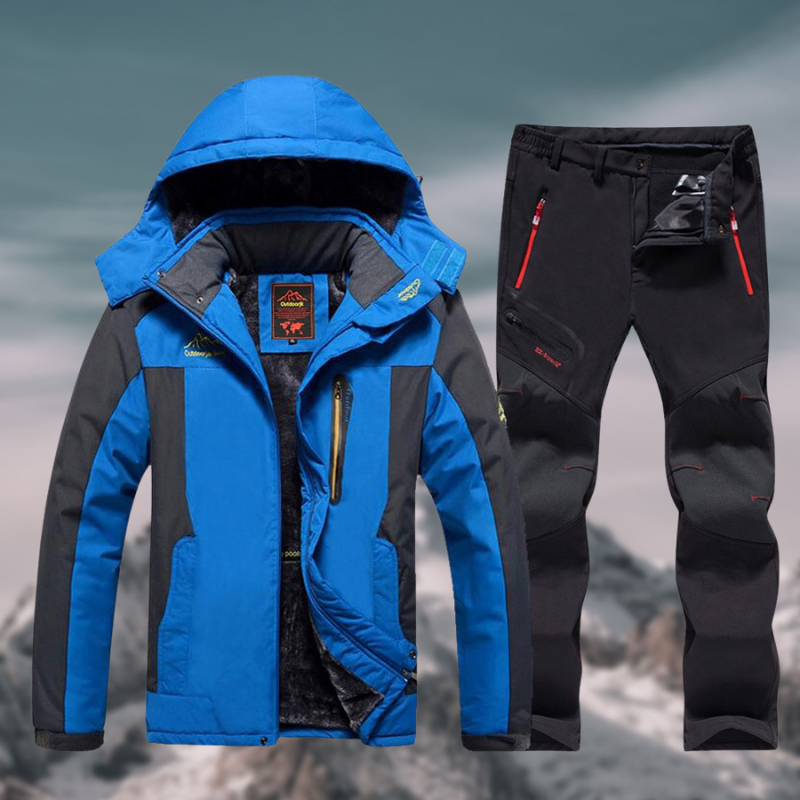 Completo invernale impermeabile e resistente da uomo - Tuta da montagna