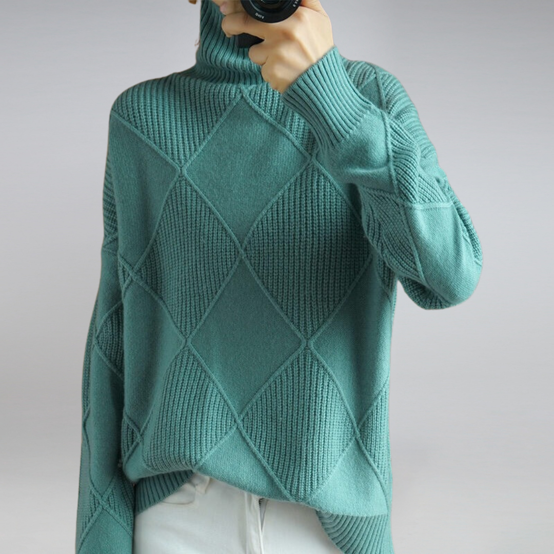 Maglione dolcevita caldo da donna