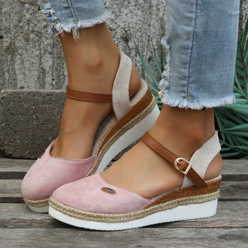 Sandali con zeppa da donna - Stile estivo casual