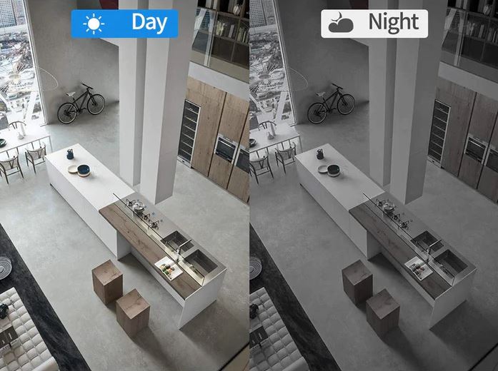 Mini telecamera di sicurezza Wi-Fi wireless - Sorveglianza interna HD 1080P, rilevamento del movimento e visione notturna per la casa intelligente