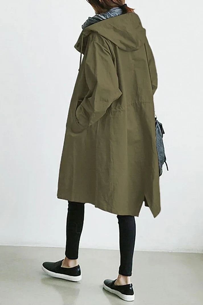 Trench Impermeabile con Cappuccio